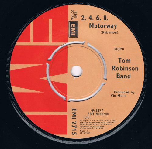 7-дюймовая пластинка TOM ROBINSON BAND 2468 Motorway EMI2715 EMI 1977 UK Rock Б/у