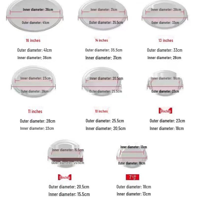 Sikeyou Thickened Aluminum Non-stick Pizza Pan