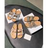 8155-2 Шлепанцы Женские Летние Ленивые Birkenstocks На Одной Ленте Мягкая Подошва Плоское Дно Пляжные Сандалии