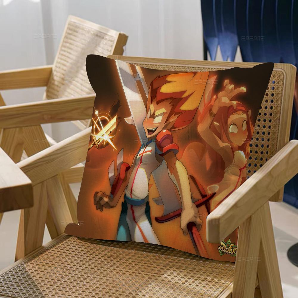 Наволочка Dofus x Полиэстеровые диванные подушки Декоративные пледовые подушки Домашний декор Наволочка