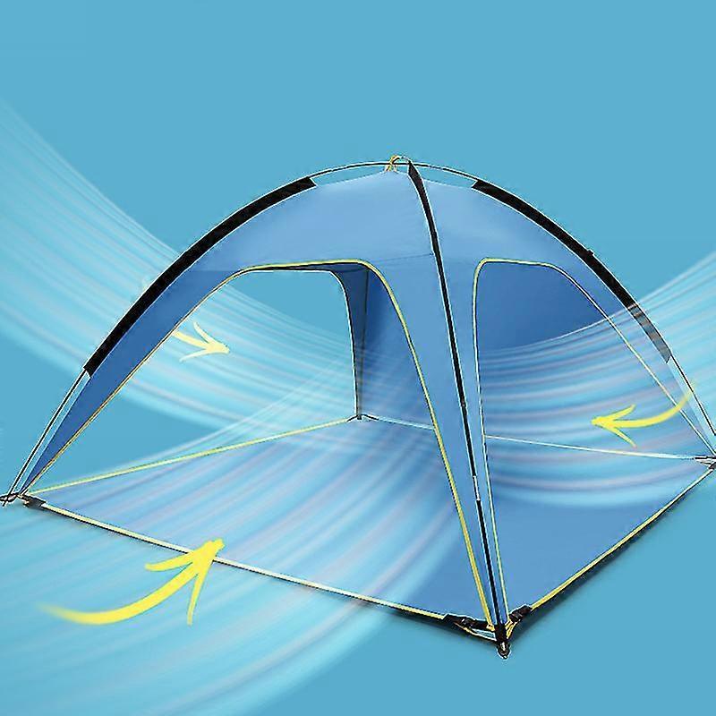 2026 Portable Beach Tent Waterproof Sun Shelter with Storage Bag Hollow Sides Design Lightweight Easy to Install