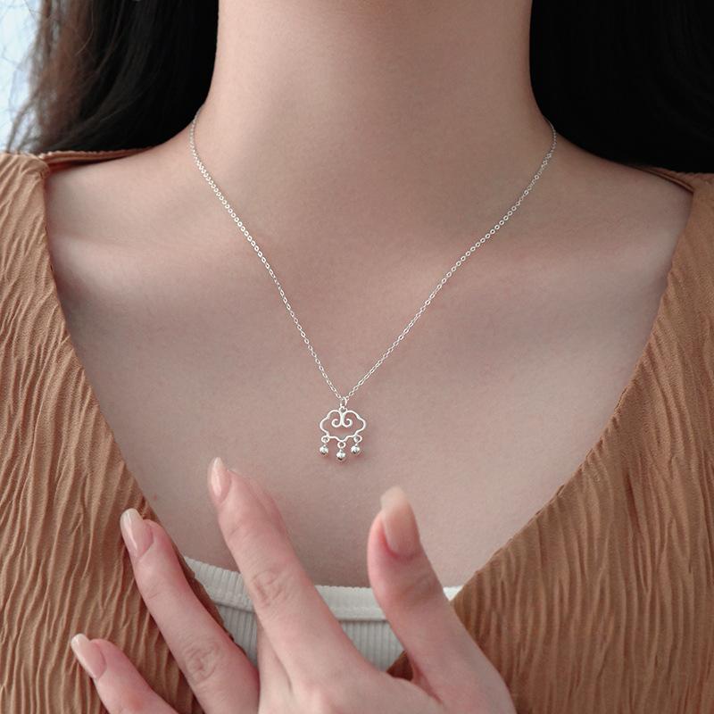 Национальный ветер, благоприятные облака, круглые бусины, ожерелье с кисточками, легкая роскошь, продвинутый смысл, новая цепочка для воротника в китайском стиле