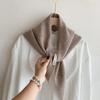 British Korean Style Niche Wool Knitted Triangular Scarf Women Headscarf Knitted Scarf Multi-functional Warm Knitted Scarf