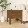 813800 vidaXL Side Table Honey Brown 50x50x49 Cm Solid Pine Wood