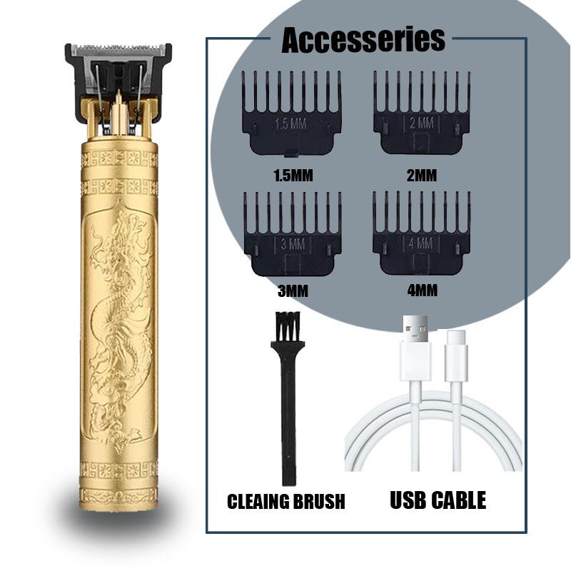 Профессиональная электрическая машинка для стрижки волос T9 USB Беспроводной триммер для бороды Набор для стрижки и ухода Машинка для стрижки волос для стилистов
