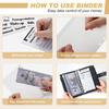 Budget Binder Cash Envelopes for Budgeting Money Organizer Portable A6 Loose-leaf Leather Money Organizer Notebook