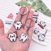10 Pcs Dental Tooth Shape Model Simulation Keychain Keyring Cartoon Lovely Girls Kids Gift Pendant Teeth Key Chain