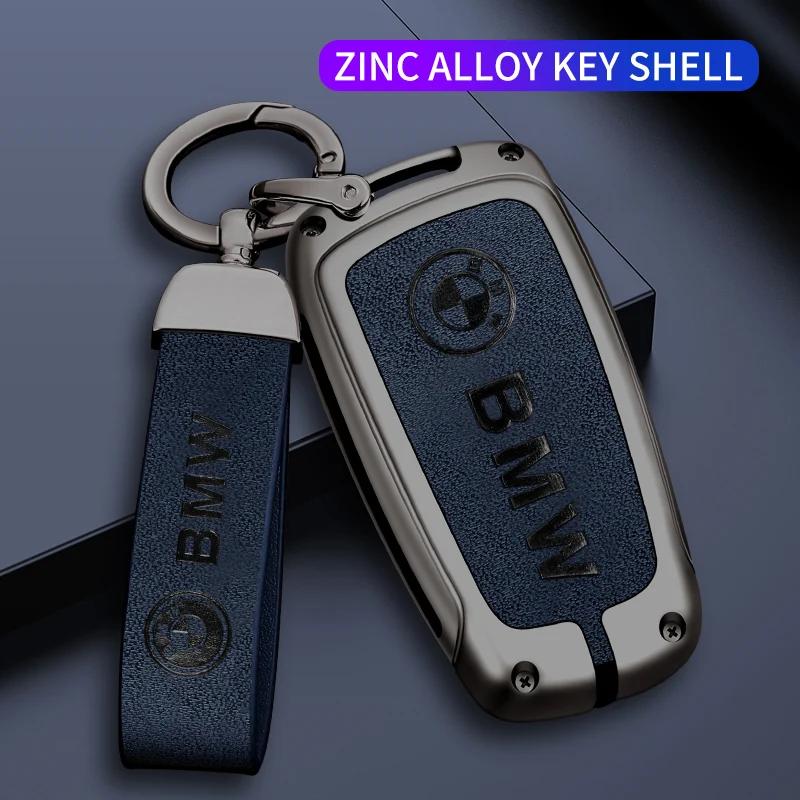 For BMW New 2025 For BMW M E39 E46 E60 E90 F10 F15 F20 F25 F30 G05 G01 F01 G80 G01 Car TPU Zinc Alloy Key Case Bag Car Key Chain