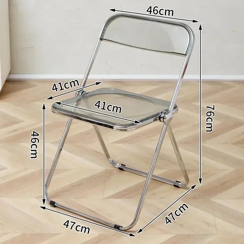 Прозрачный складной стул Crystal Acrylic со скидкой