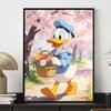 Disney Donald Duck with flower basket cherry blossom diamond painting full diamond art kit handmade diy home decoration gift