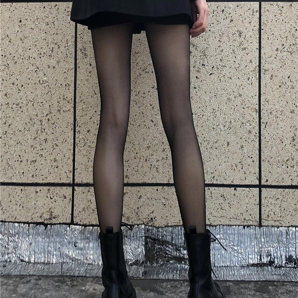 Женские чулки с принтом, вечерние готические колготки с надписями, нейлоновые тонкие колготки с татуировкой, офисное сексуальное женское белье в стиле Лолиты