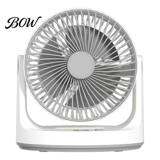 Quiet Office Fan Desktop Air Circulation Fan, 5 Speed Portable USB Desk with 1800mAh Battery Compact & Digital Display, Personal Cooling for