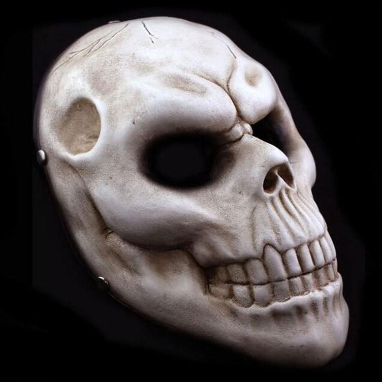 Harvest Day Mask Skull Resin Mask Halloween Party Ghost Festival Dress Up Props Payday Facebook Payday