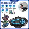 KEBIDU JYD-C50 Bluetooth-гарнитура для мотоциклетного шлема, громкая связь, водонепроницаемость IPX67, аккумулятор 500 мАч, динамики, Hi-Fi стерео, RGB-подсветка