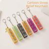 Transparent Shaft Crystal Keycap Pendant Funny Mechanical Keyboard Keychain  Holiday Gift