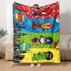 Superhero Adventures Flannel Blanket Super Soft Warm Cozy Blanket For Sofa Bed Office Travel Allseason Home Decor Gift