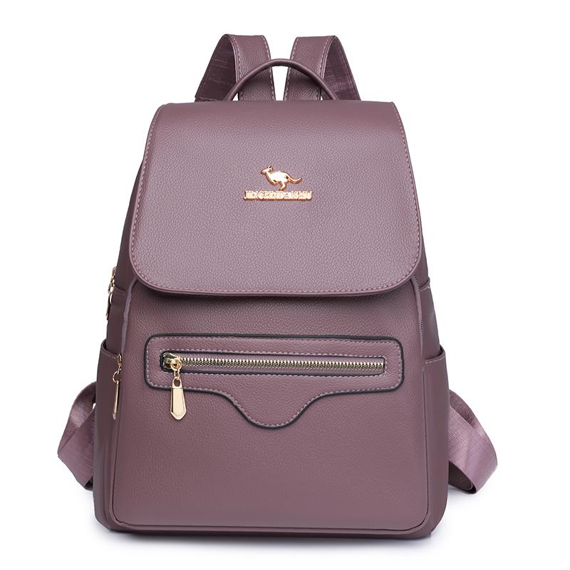 Рюкзак Commuter Backpack женский, большой емкости, мягкий кожаный рюкзак