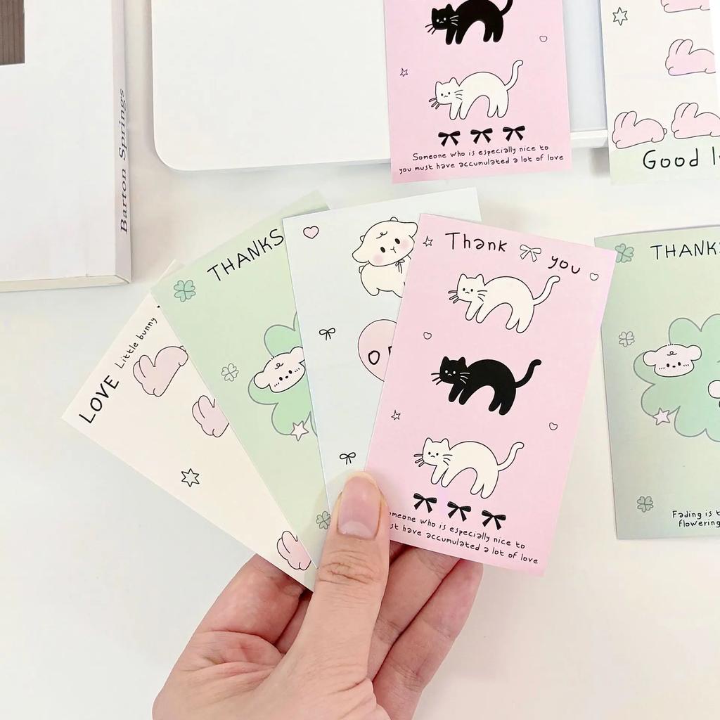 20Pcs Korean INS Cute Cat Lamb Puppy Sealing Stickers Kpop 3-inch Photocard DIY Packing Bubble Bag Carton Decor Label Stickers