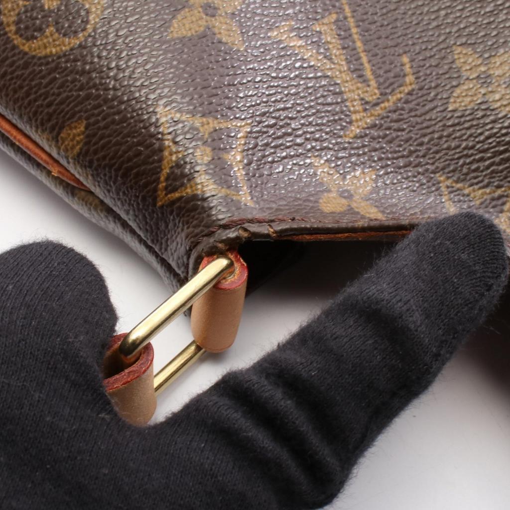 Used LOUIS VUITTON Musette Monogram Shoulder Bag M51256 Monogram PVC coated canvas leather Brown Used Women