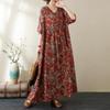 Новое хлопковое платье больших размеров с коротким рукавом и цветочным принтом для женщин, повседневное свободное длинное летнее платье