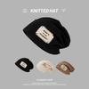 Internet celebrity heap hat children thin patch cloth versatile pullover knitted hat thin bald hat confinement hat letter patch