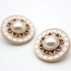 10pcs Luxurious Buttons 18mm Round Metal Shank Buttons Classic Beautiful Pattern Clothes Sewing Supplies