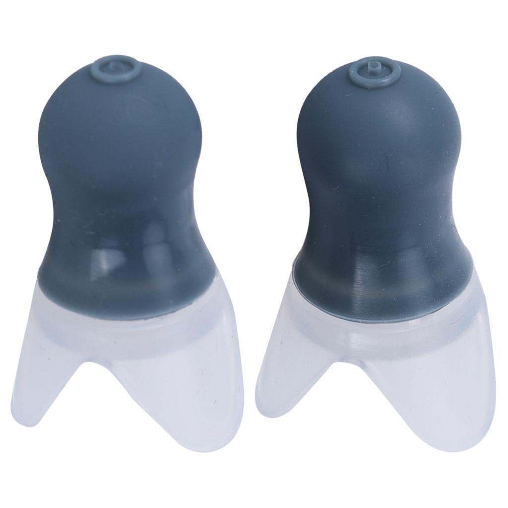 2шт беруши водонепроницаемые силиконовые защитные беруши с шумоподавлением для плавания и полета(Серый