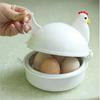 Микроволновая яйцеварка в форме курицы, вместимость 4 яйца, пароварка для омлета и яиц всмятку, средней готовности, вкрутую