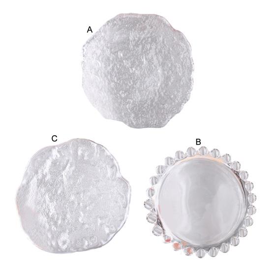 Палитра для дизайна ногтей, прозрачная, высокая прочность, креативные формы, небьющиеся, широкое применение, смешанные цвета, стеклянные ювелирные изделия, демонстрация
