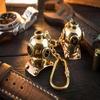 Brass Mini Nautical Diving Helmet Keychain  2Set