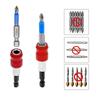 1 Hexagonal Handle Red Three Piece Set Quick Release Self-locking Extension Rod 60/100/150mm Screwdriver Head Extension Rod