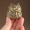 Винтажная фигурка совы, мини-курильница в виде совы с крышкой, коллекционное украшение в виде совы для дома, гостиной, офиса, стола, книжной полки, декор