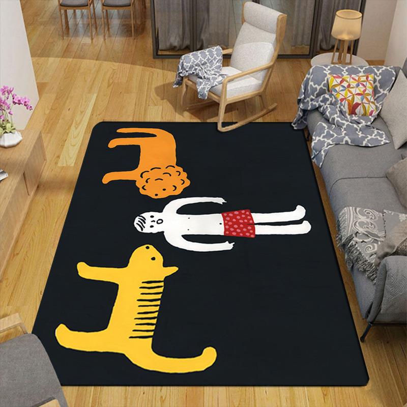 Cats Lions and Humans Rug Floor Mat for Living Room or Bedroom Soft and Comfortable Carpet a Gift for Birthday and Holiday.MFF0918338