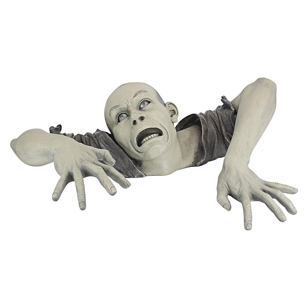 Новый Хэллоуин Ползущий Зомби Ужас Реквизит На Открытом Воздухе Сад Серая Статуя Кладбищенский Декор