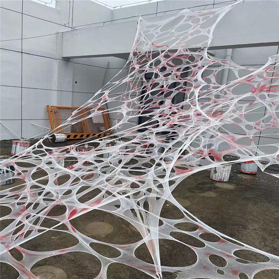 Украшение в виде паутины на Хэллоуин Гигантская эластичная паутина Декор из кровавой марли Имитация паутины Украшение дома с привидениями