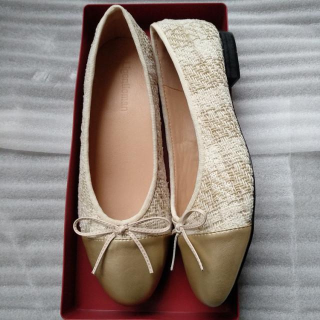 Классические балетки на плоской подошве, женская базовая кожаная твидовая обувь, двухцветная круглая балетка с бантом, модная женская обувь на плоской подошве