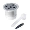 Reusable Espresso Coffee Capsule for Keurig Refillable Coffee Pods with Spoon Brush Coffee Filters Stainless Steel Coffee Capsule Refill Tool