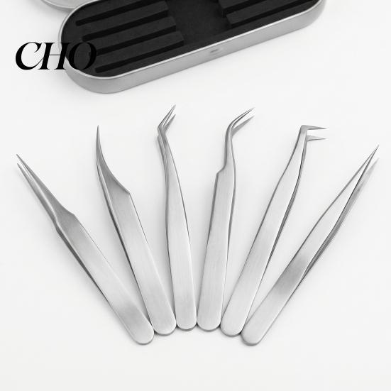 Eyelash Extension Accessories False Tweezers Precision Single Cluster Stainless Clamp Steel Applicator Tool for Lash Artists Home Travel