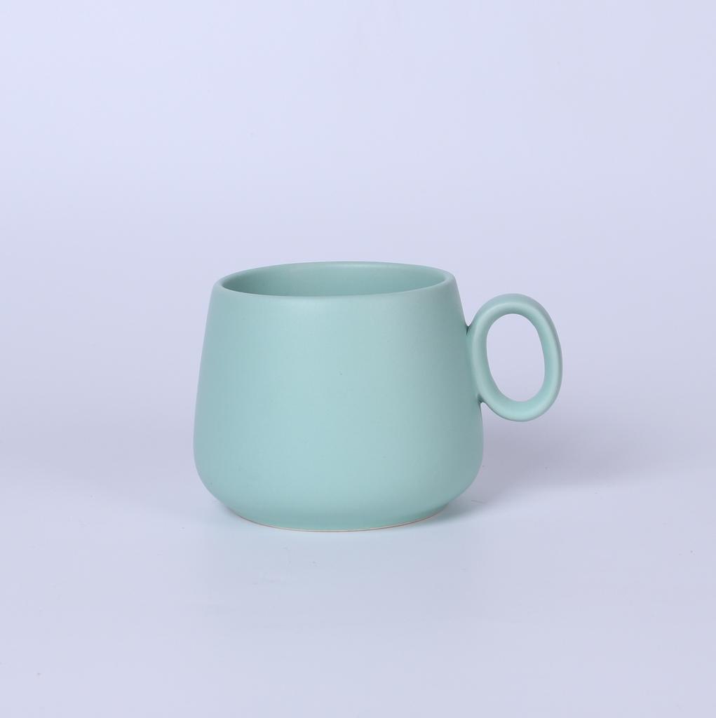 Simple Nordic Style Macarone Solid Color Ceramic Coffee Cup Mug Water Cup Flower Tea Cup