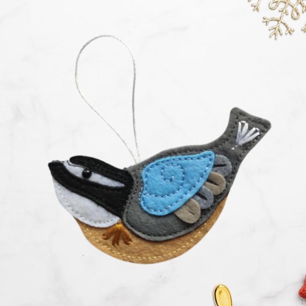 Felt Bird Decoration for Tree and Festive Home Use