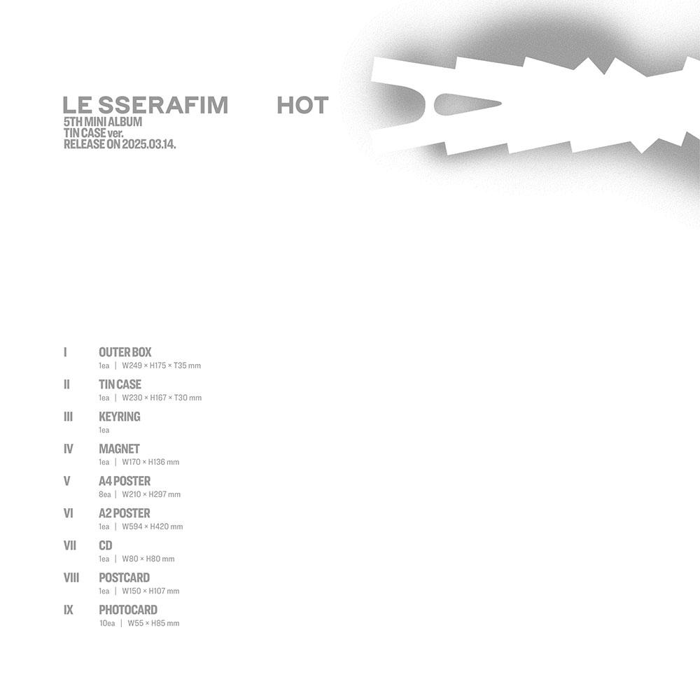 (ЖЕСТЯНОЙ КЕЙС вер.) LE SSERAFIM [HOT] 5-й МИНИ-АЛЬБОМ