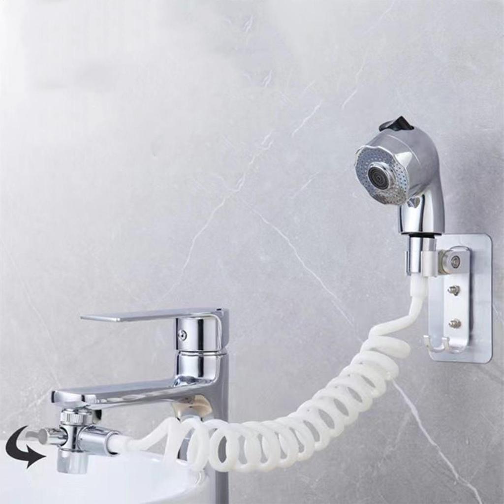 Faucet Sprayer Attachment Kitchen Sink Handheld Sprayer Attachment Set Shower Hose Stand Head Adapter Set For Utility Room Pet