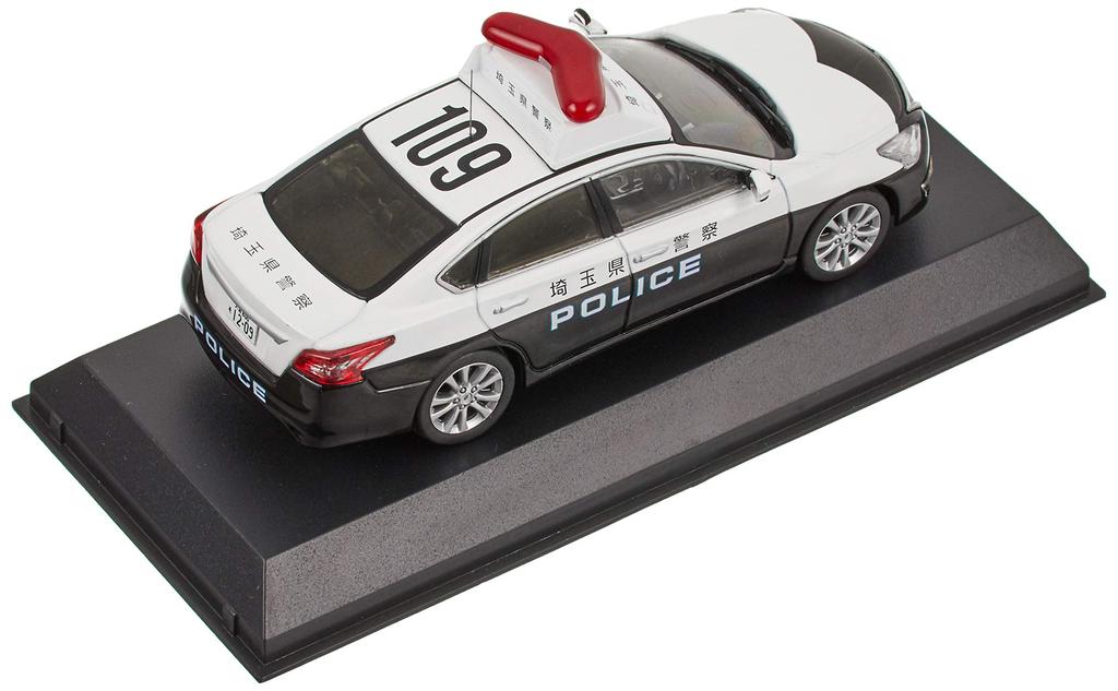 Kyosho Nissan Teana 2018 года, региональное отделение полиции префектуры Сайтама, автомобильный полицейский корпус, готовый продукт RAI'S 1/43 (Л33) (109)