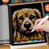 32 Страницы Mystery Mosaic Раскраска по номерам для взрослых Пиксель-арт Снятие стресса