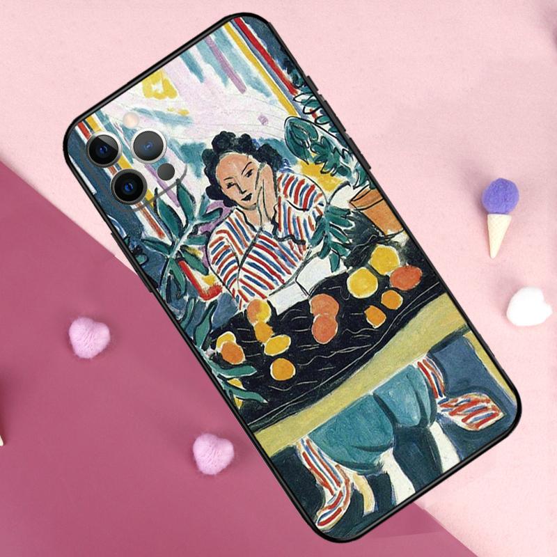 Чехол-картина с изображением работ Анри Матисса для iPhone 15 16 14 Pro Max Plus 13 12 Mini 11 Pro Max X XR XS Max 7 8 Задняя крышка
