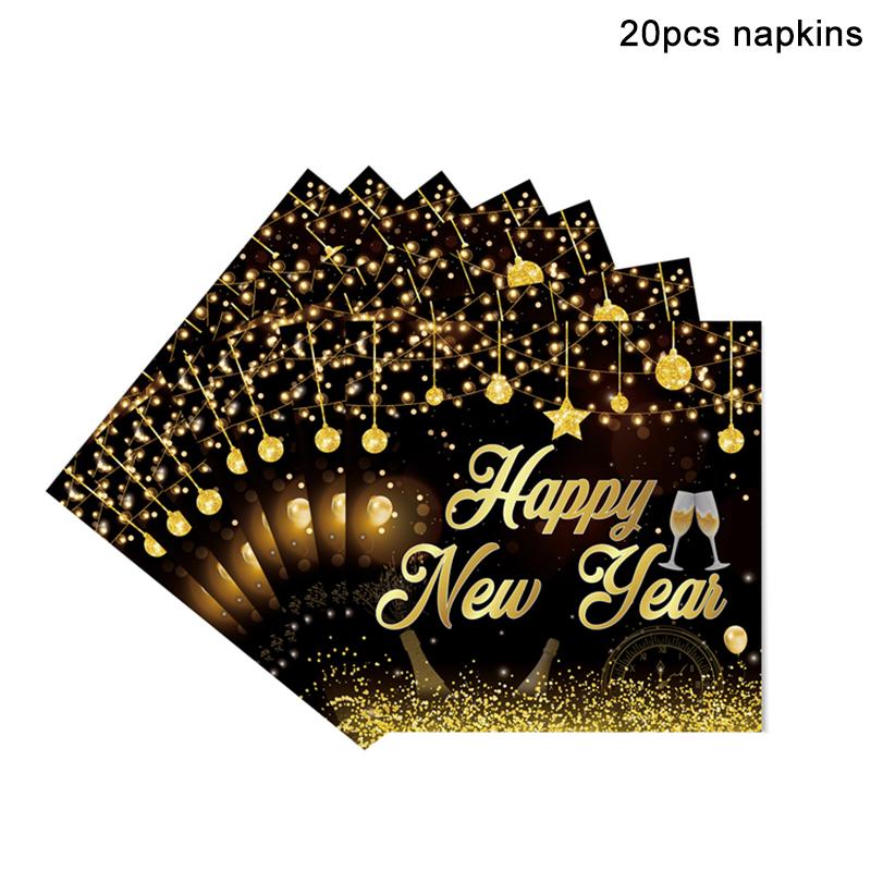 Новый год 2024 Цифровые фольгированные шары С Новым годом Канун Нового года Вечеринка Сувениры Принадлежности Гирлянда Фотобутафория Рождественские украшения Навидад