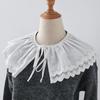 Double Layers Fake Collar Shawl Women Sweet Shirt Detachable Collar Shoulder Wraps Girls Summer False Collar Decorative