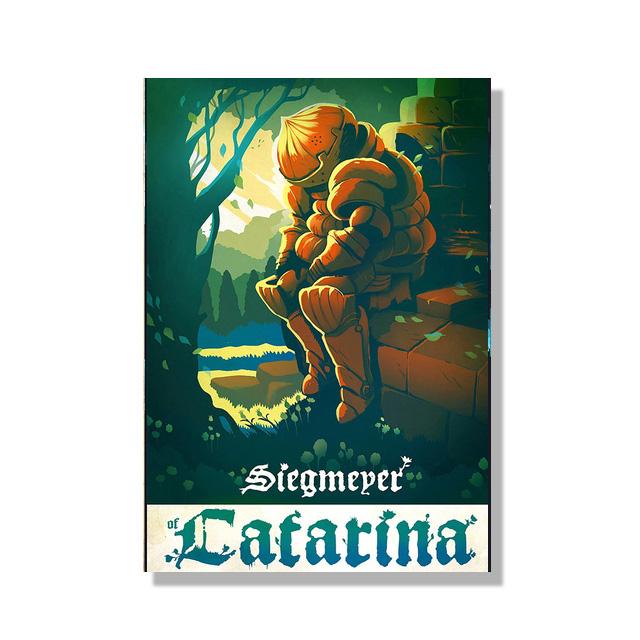 Мультфильм Dark Souls Игра Музыка Плакаты YHORM THE GIANT Картина на холсте THE ABYSSWALKER Настенное искусство HD Картина Гостиная Домашний декор