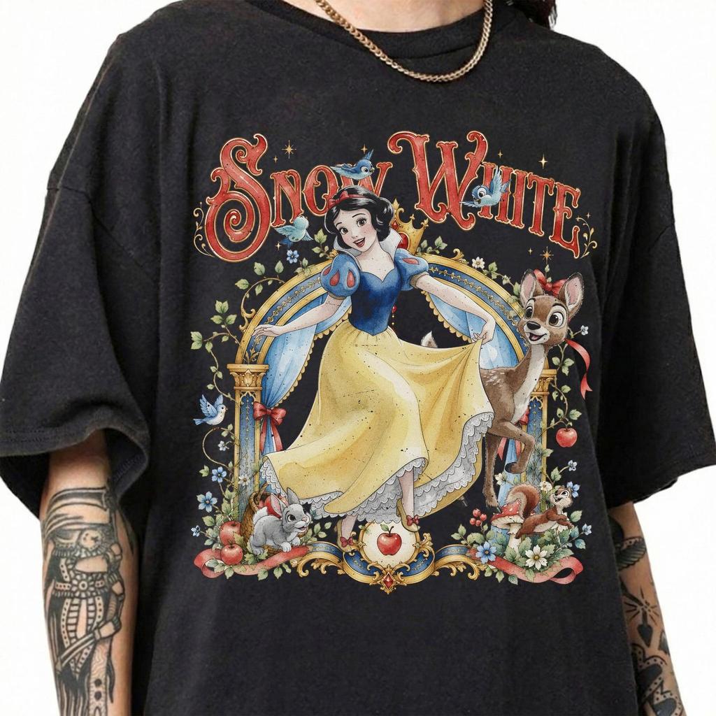 Vintage Disney Snow White Shirt, Princess Snow White Comfort Colors Tee, Magic Kingdom Girls Trip Gift, Retro Disneyland Graphic