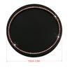 Car Cup Holder Coaster Round Waterproof Heat Insulation Rhinestone Inlaid Easy Clean Cups Mats for Ladies Men Girls